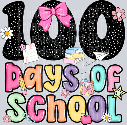 100 days of school pastels