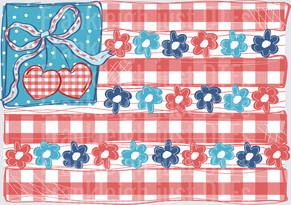 Coquette Flag With White