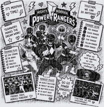 Power Rangers Collage