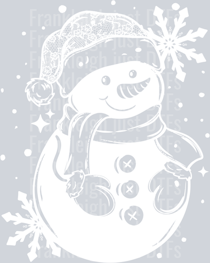Snowman White Single Color