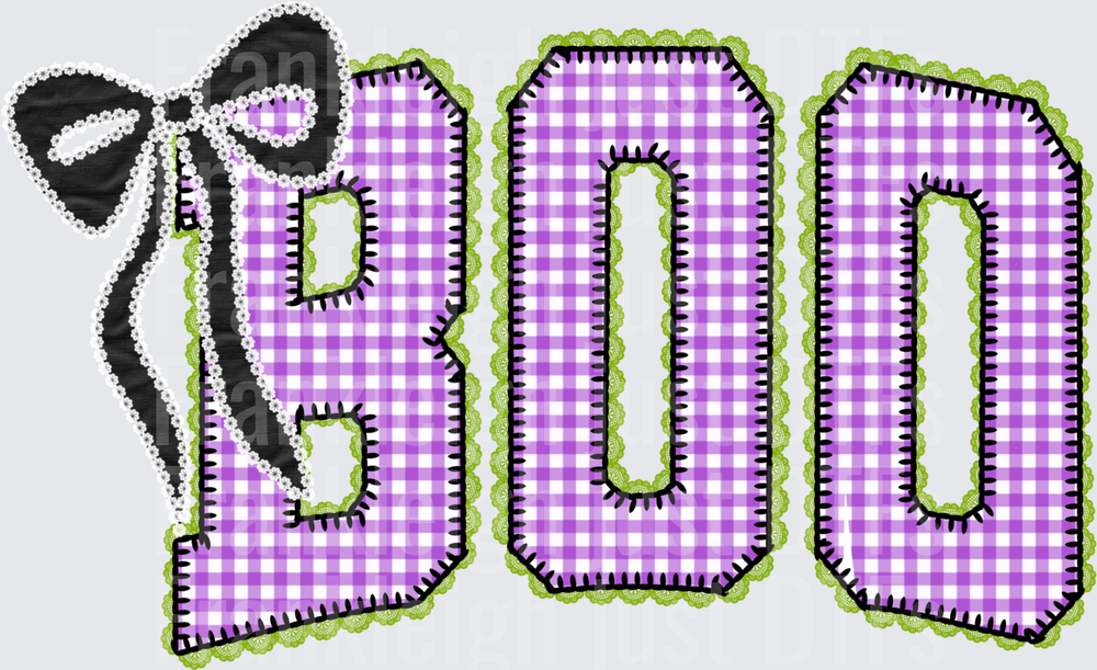 Boo Purple with bow