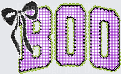 Boo Purple with bow