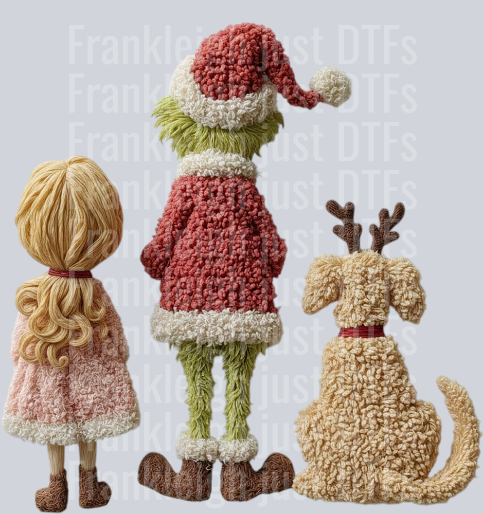 Christmas Villie Trio Faux Yarn
