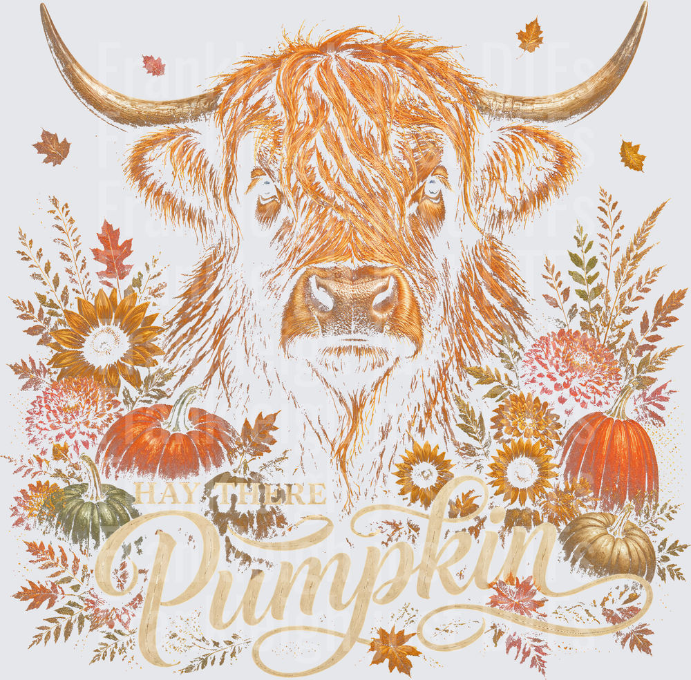 Hay there pumpkin (Halftone)