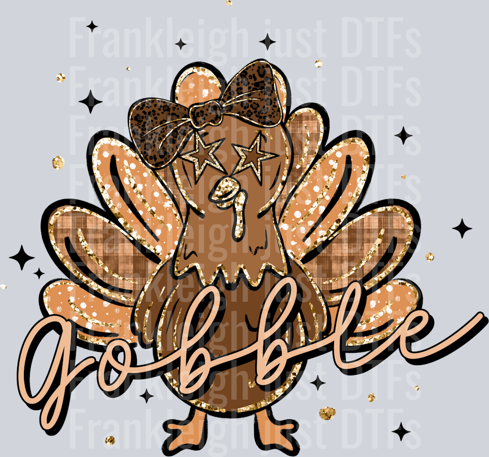 Gobble Glitter Turkey