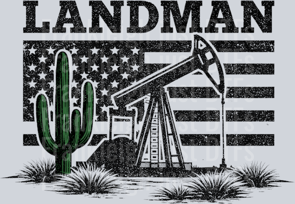 land_man_flag green cactus
