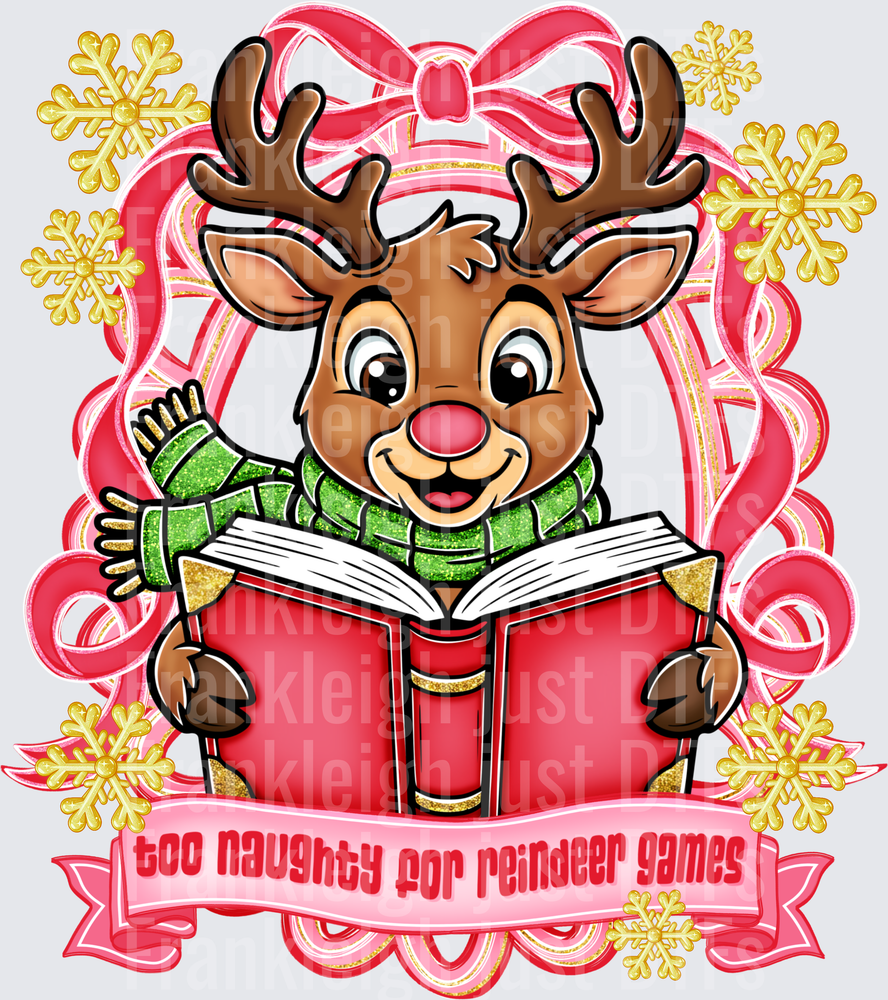 Too Naughty For Reindeer Games Frame