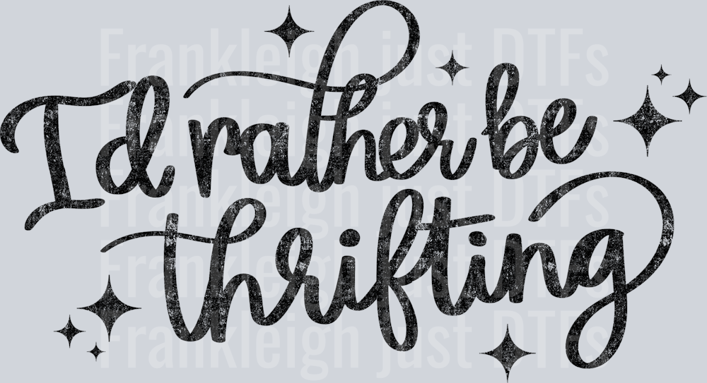 Rather Be Thrifting in Black