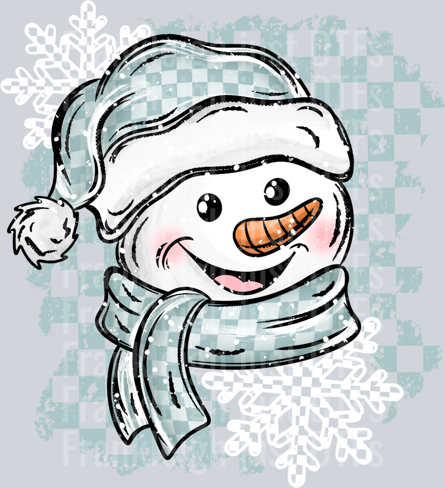 Checker Happy Snowman