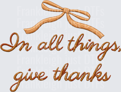 in all things give thanks