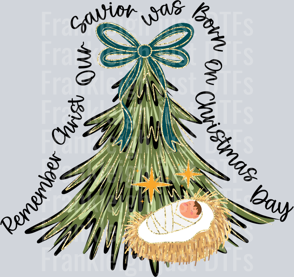 Remember Christ our savior green bow