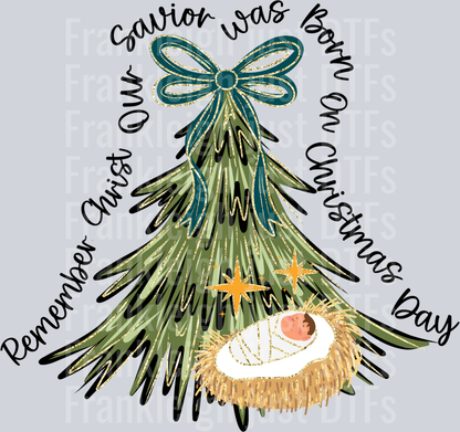 Remember Christ our savior green bow