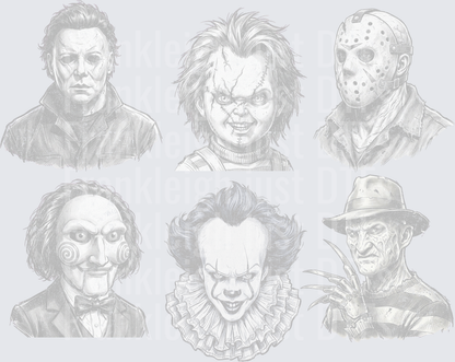 Horror Men white