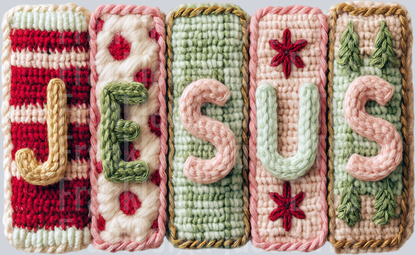 Jesus latch hook yarn crochet