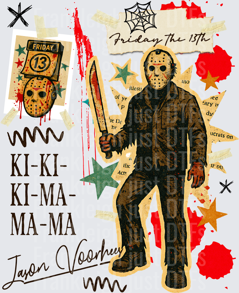 Jason Voorhees vintage collage