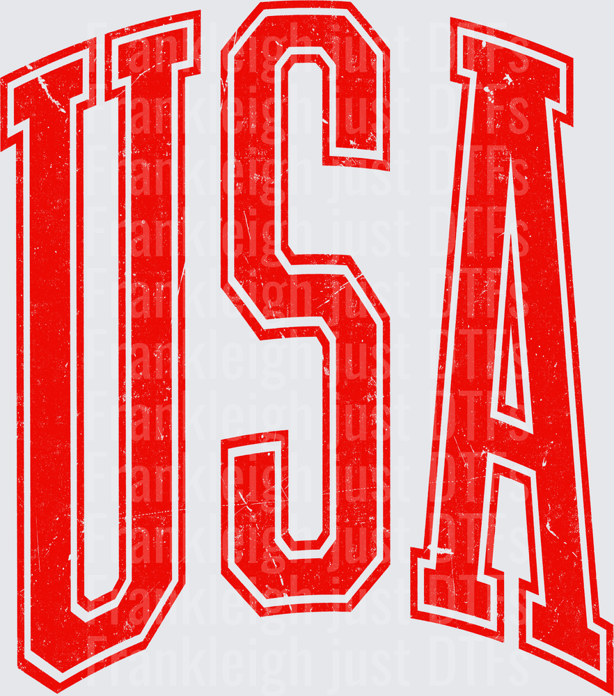 USA in red