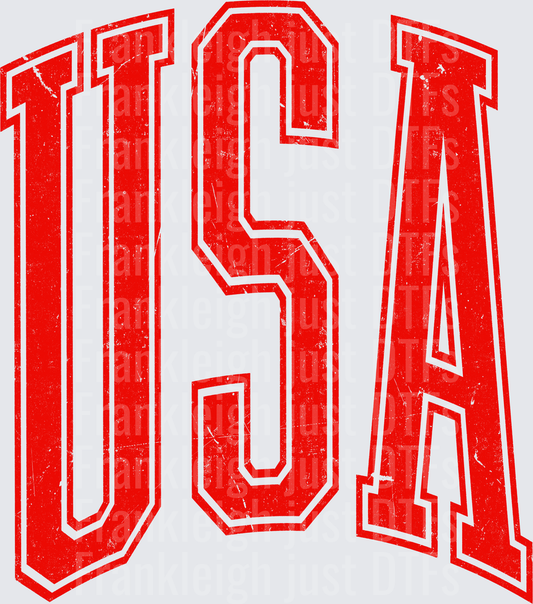 USA in red