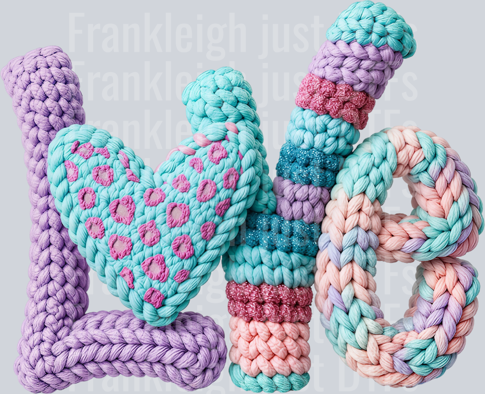 Yarn Crochet Love Valentines Day
