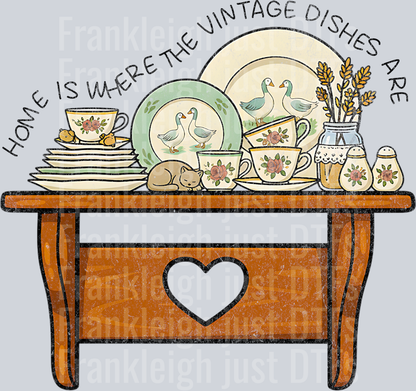 HOME IS WHERE THE VINTAGE DISHES ARE