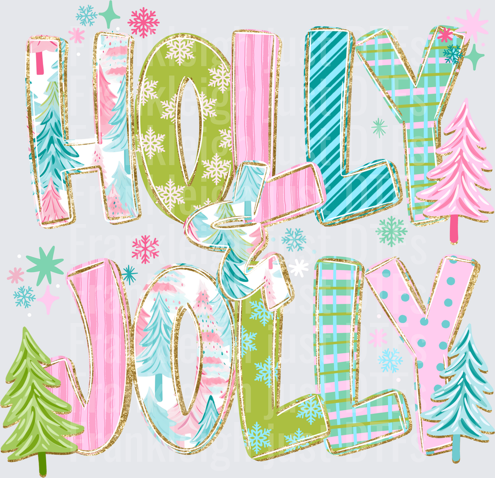 Holly jolly glitter