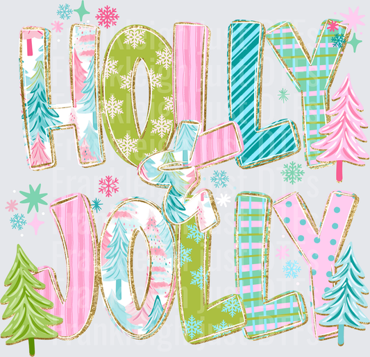 Holly jolly glitter