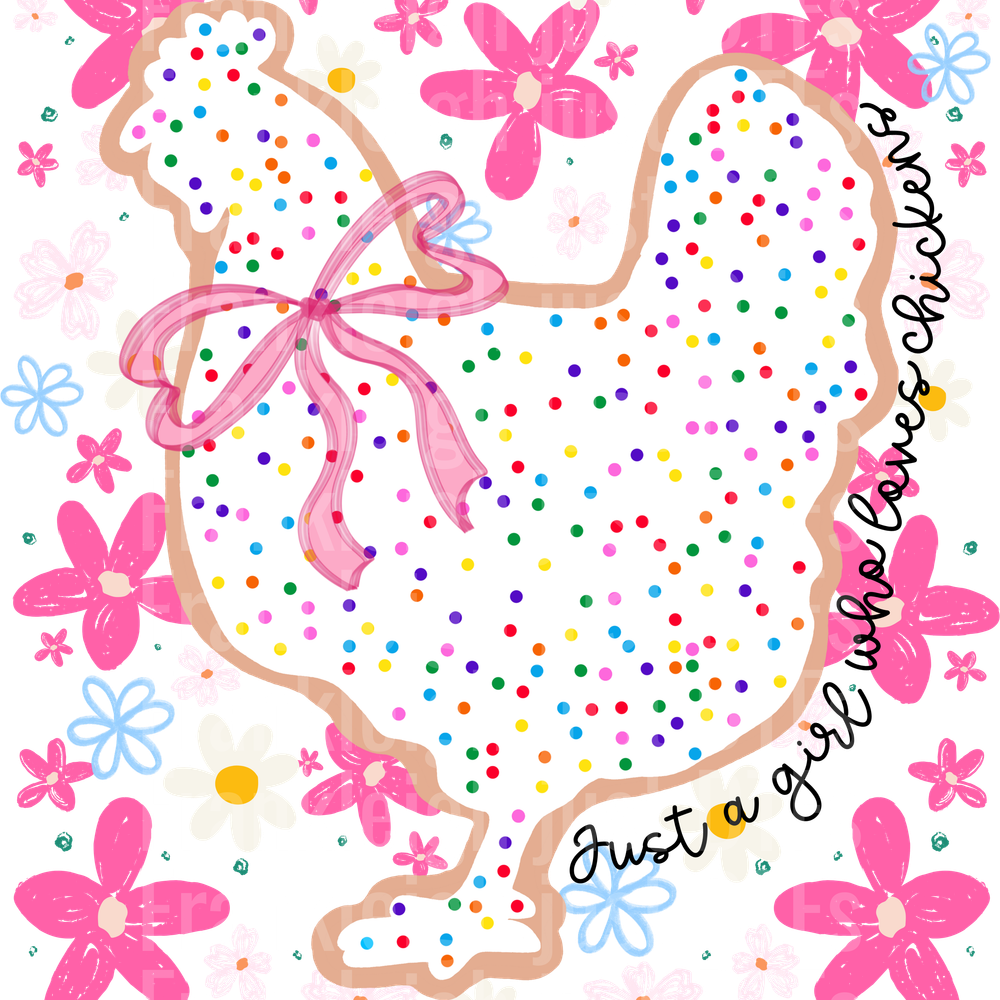 Just a girl who loves chickens animal cracker