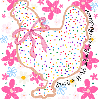 Just a girl who loves chickens animal cracker