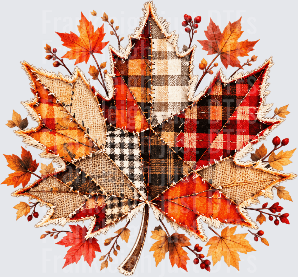 Fall leaf Faux fabric
