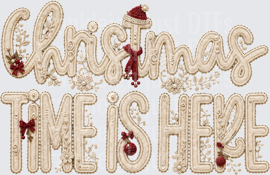 Christmas time is here lace