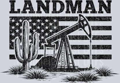 land_man_flag black