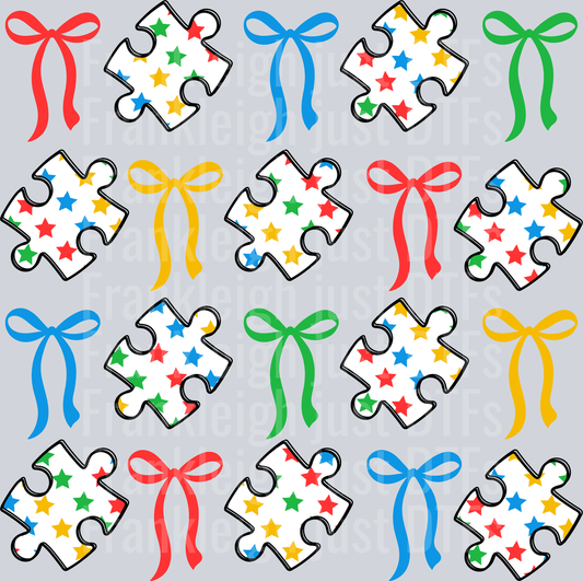 Autism puzzle collage