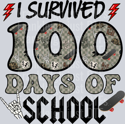 I survived 100 days of school Skellies