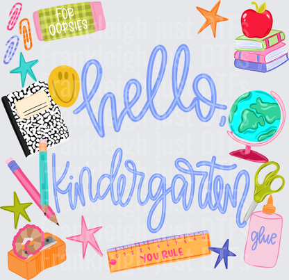 HELLO KINDERGARTEN school collage