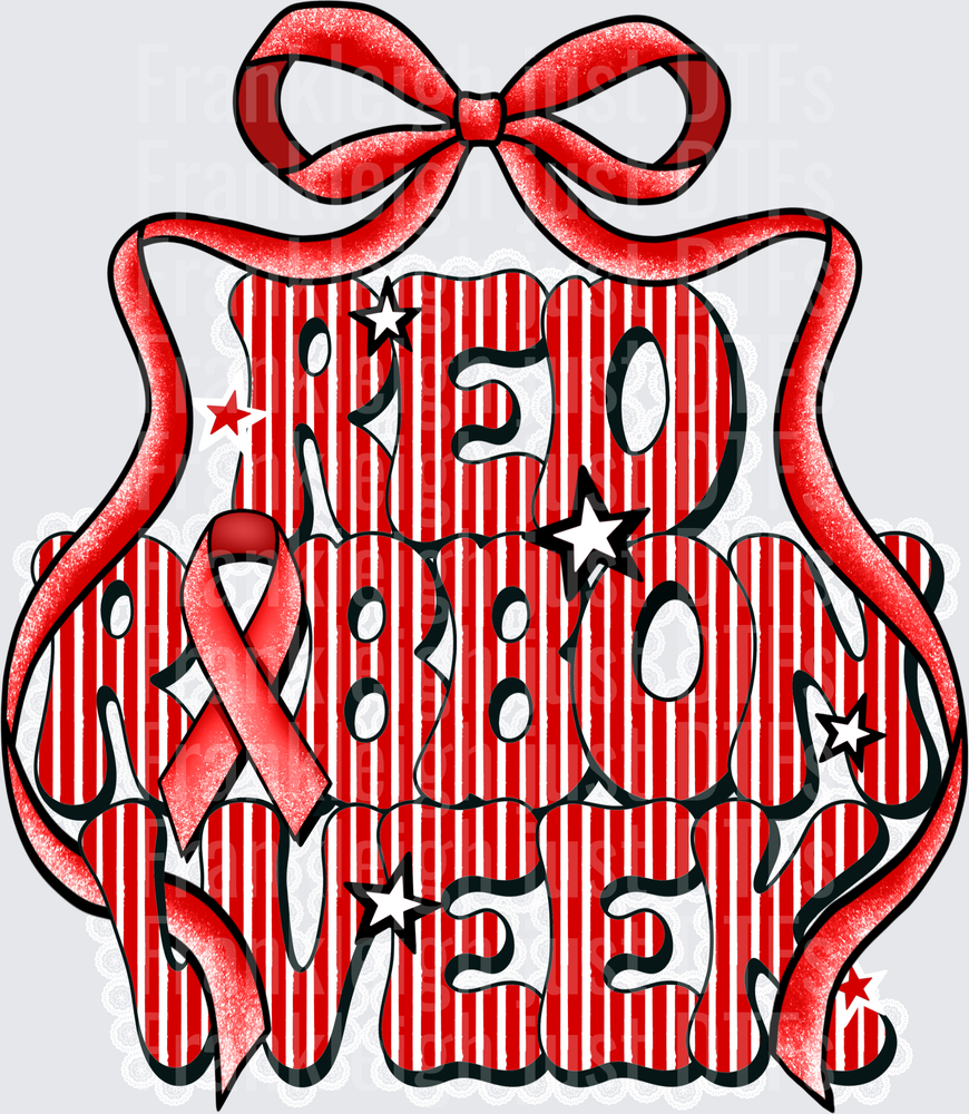Red Ribbon Week Lace