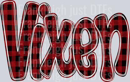 Vixen Funky Doodle Buffalo Check