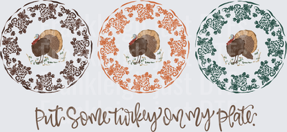 Put some Turkey on my plate (Bolderwatercolor)