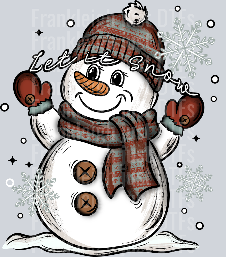Let It Snow Happy Snowman