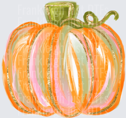 Watercolor pumpkin no words
