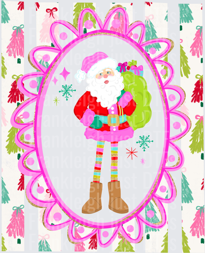 Long Leg Santa with Stripes