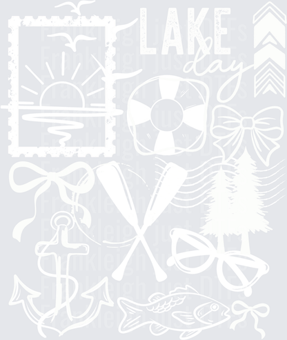 Lake Day  White With Bows