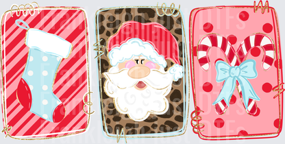Santa pink trio
