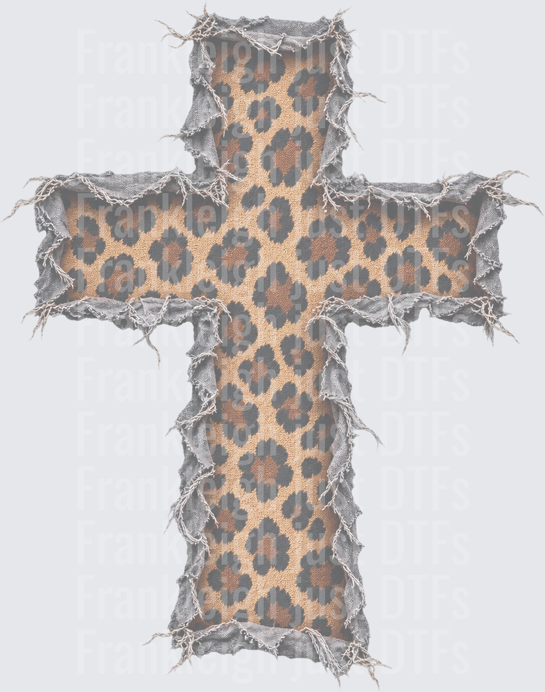 Faded Cross Cheetah Faux