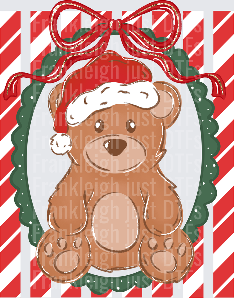 Bear frame red stripes
