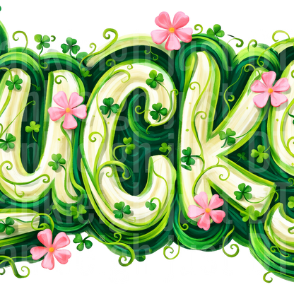 St Patrick's Day Png Brushstroke Lucky
