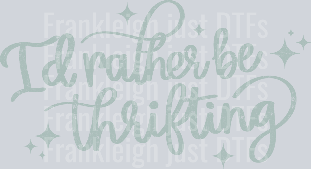 Rather Be Thrifting in Blue